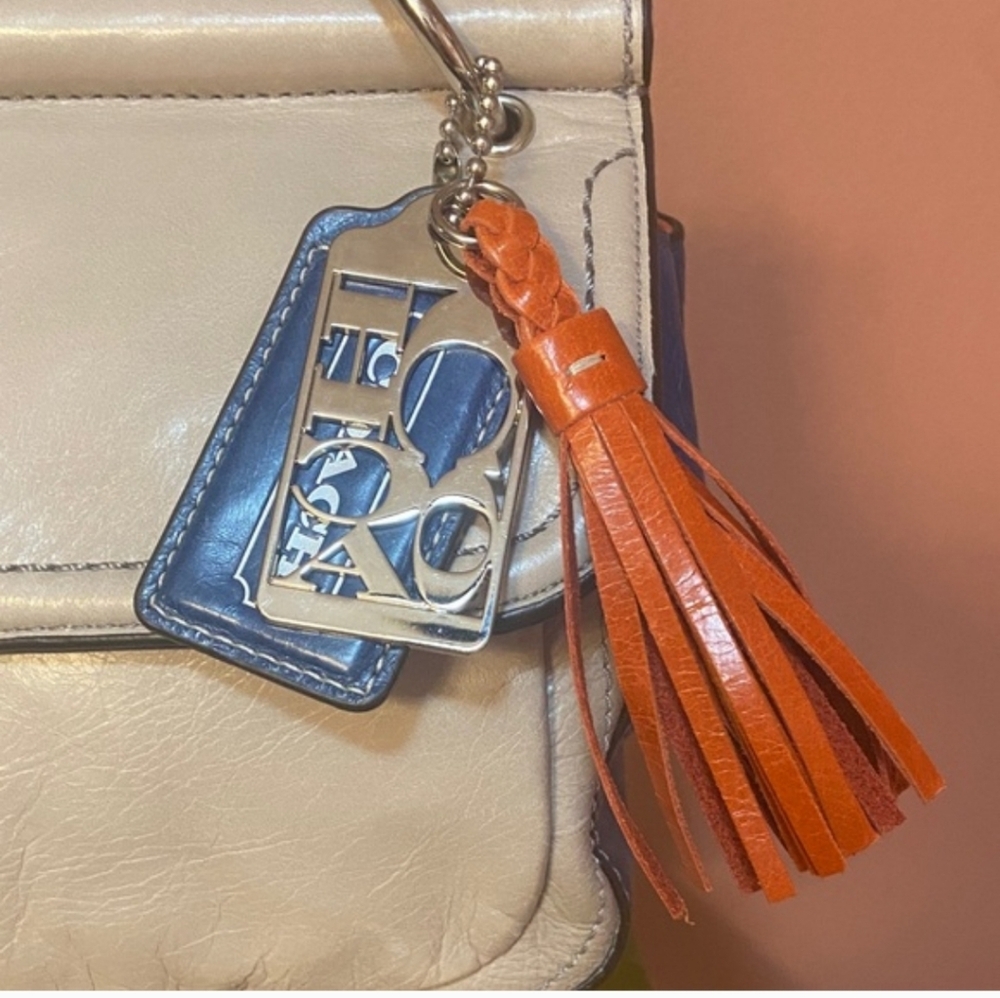 COACH LEGACY-Color Block City Willis Shoulder Crossbody Bag Gray Blue Orange - Picture 3 of 13